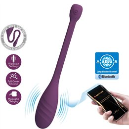 PRETTY LOVE - LEVIATHAN APP CONTROLLED VIBRATOR PURPLE - D-242714 - Teknashop Ltd