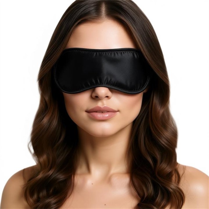 Satin Blindfold Black - FI-455 - Teknashop Ltd