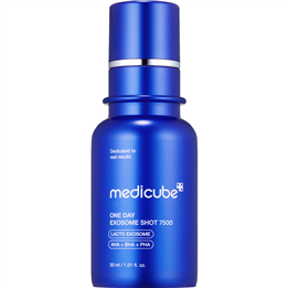 Medicube, One Day Exosome Shot 7500, Pore-Minimising, Day & Night, Ampoules Treatment Serum, For Face, For Women, 30 ml