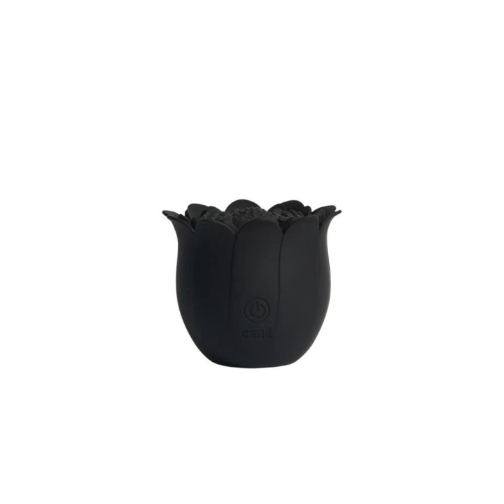 Cere, Diviner, Clit Suckers, Chrysanthemum Vibrator, USB Rechargeable, Medical Silicone, Waterproof, Black - Teknashop Ltd
