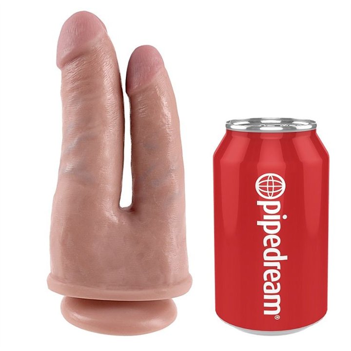 KING COCK - DOUBLE PENETRATOR FLESH - PD5512-21 - Teknashop Ltd
