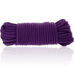 DARKNESS - COTTON BONDAGE ROPE 20 METERS LILAC - D-221654