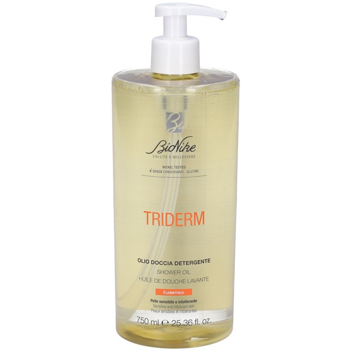 BioNike, Triderm Eudermic, Cleansing & Hydrating, Shower Oil, For Sensitive Skin, 750 ml - Teknashop Ltd