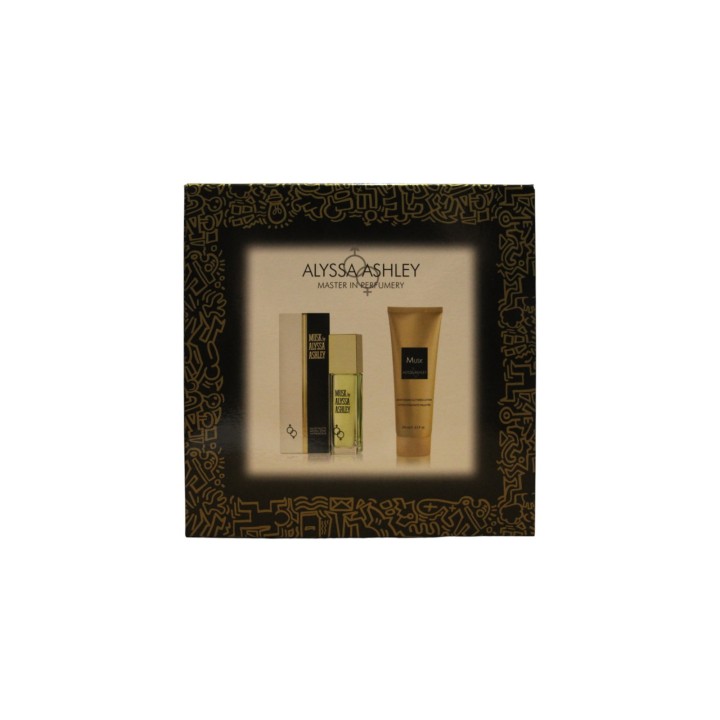 Set Alyssa Ashley: Musk, Eau De Toilette, Unisex, 100 ml + Musk, Shimmering, Body Lotion, 250 ml - Teknashop Ltd