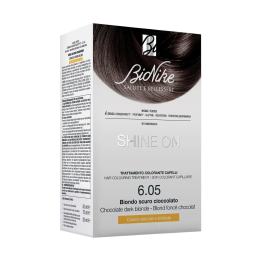BioNike, Shine On, Permanent Hair Dye, 6.05 Dark Chocolate Blonde, 145 ml