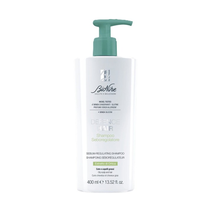 BioNike, Defence Hair, Hair Shampoo, Purifying & Sebum Regulating, 400 ml