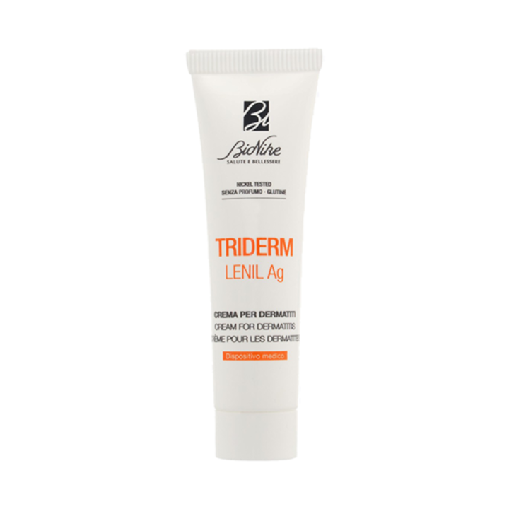 BioNike, Triderm Lenil Ag, Soothing & Repairing, Day & Night, Local Treatment Cream, For Face, 30 ml