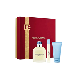 Set Dolce & Gabbana: Light Blue, Eau De Toilette, For Men, 125 ml + Light Blue, Eau De Toilette, For Men, 5 ml *Miniature + Ligh