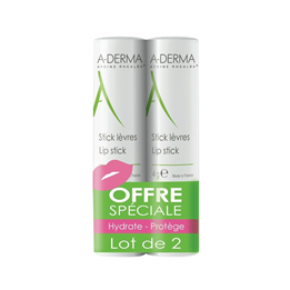 Set Duo, A-Derma, A-Derma, Hydrates, Lip Balm Treatment, 2 pcs, 4 ml