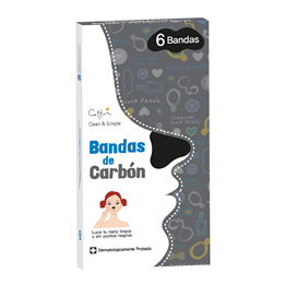 Cettua, Cettua, Charcoal, Cleansing & Exfoliating, Nose Sheet Strips, 6 pcs