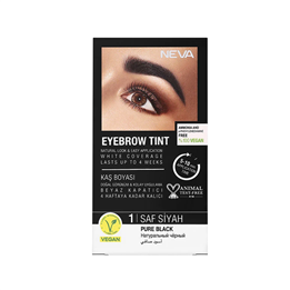 Neva, Eyebrow Tint, Vegan, Permanent Hair Dye,  Pure Black, 30 ml