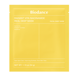 Biodance, Radiant Vita, Hydrating & Brightening, Sheet Mask, For Face, Weekly, 34 g