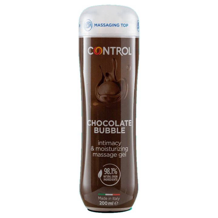 CONTROL - MASSAGE GEL 3 IN 1 CHOCOLATE BUBBLE 200 ML - D-232987 - Teknashop Ltd