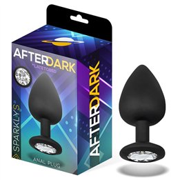 Sparkly Butt Plug Silicone Size S 7.5 cm x 2.6 cm - AD-281