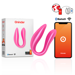 ONINDER - LISBOA PINK G-POINT & CLITORIS STIMULATOR - FREE PINK APP - D-232590