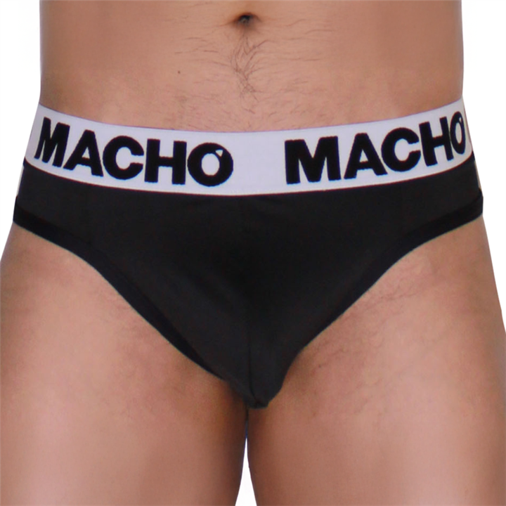 MACHO - MTG002  BLACK/BLACK THONG L - D-245821