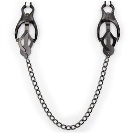 OHMAMA FETISH - JAPANESE NIPPLE Clamps WITH BLACK CHAIN - D-230018 - Teknashop Ltd
