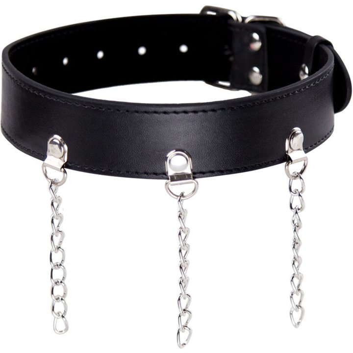 OHMAMA FETISH - FETISH NECKLACE WITH RINGS - D-230110 - Teknashop Ltd