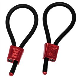 ELECTRASTIM - PRESTIGE ELECTRA LOOPS ADJUSTABLE COCK RINGS RED - D-243689 - Teknashop Ltd