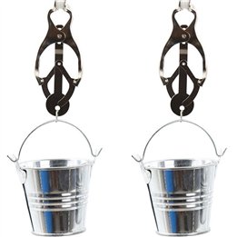OHMAMA FETISH NIPPLE CLAMPS WITH BUCKETS - D-230141 - Teknashop Ltd