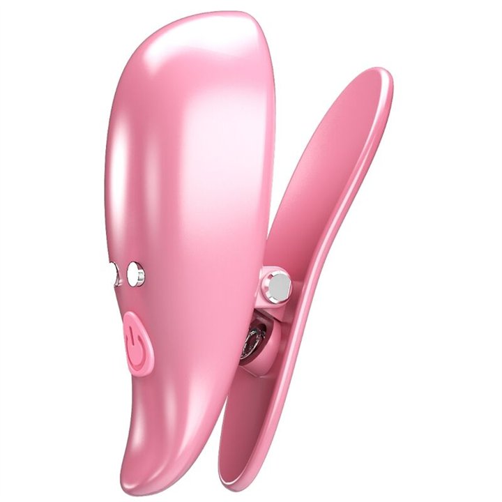 PRETTY LOVE - LEAF VIBRATING NIPPLE CLAMPS PINK - D-239894 - Teknashop Ltd