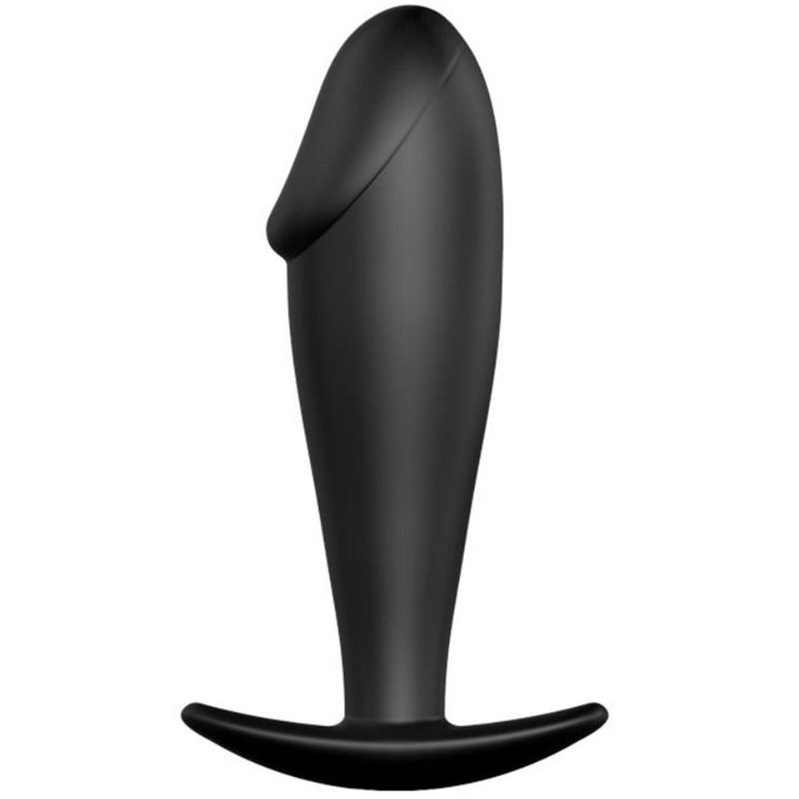 PRETTY LOVE - ANAL PLUG SILICONE PENIS FORM BLACK - D-211727 - Teknashop Ltd