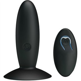 PRETTY LOVE - RECHARGEABLE ANAL PLUG WITH VIBRATION AND CONTROL - D-211805 - Teknashop Ltd