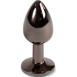 SECRETPLAY - GUNMETAL BUTT PLUG SMALL SIZE 7 CM - D-234738 - Teknashop Ltd