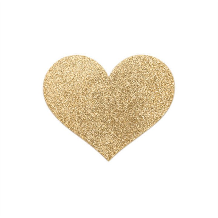 BIJOUX INDISCRETS - FLASH GOLDEN HEART NIPPLE COVERS - D-197941 - Teknashop Ltd