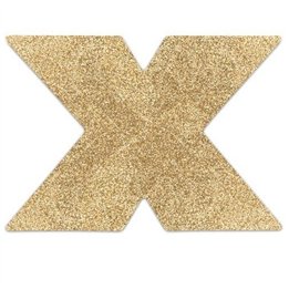 BIJOUX INDISCRETS - FLASH CROSS GOLD NIPPLE COVERS - D-210960 - Teknashop Ltd