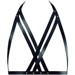 BIJOUX INDISCRETS - MAZE HALTER BRA HARNESS BLACK - D-213776 - Teknashop Ltd