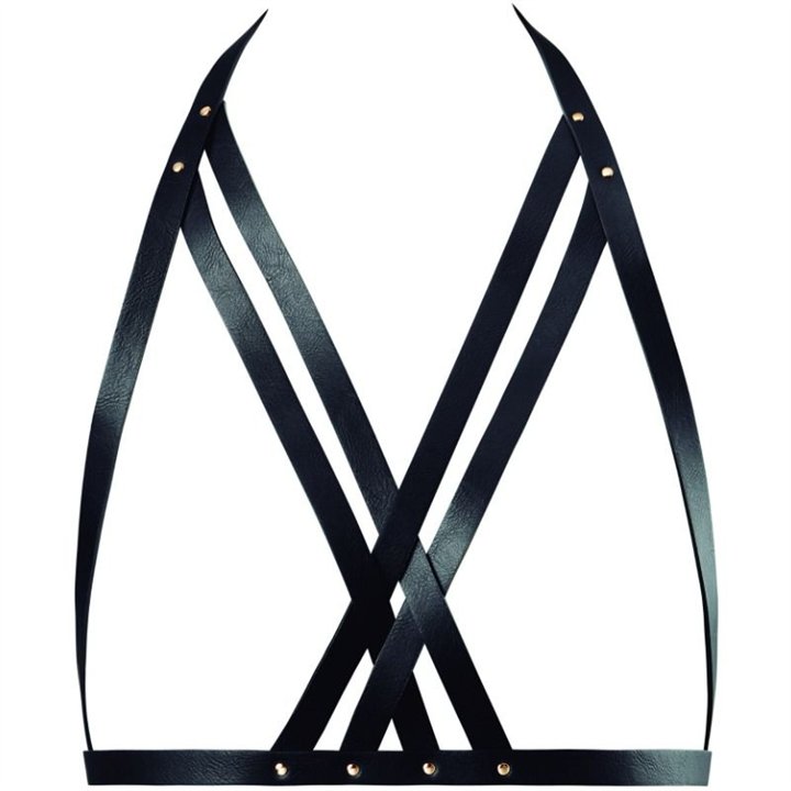 BIJOUX INDISCRETS - MAZE HALTER BRA HARNESS BLACK - D-213776 - Teknashop Ltd