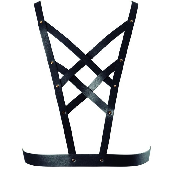 BIJOUX INDISCRETS - MAZE CROSSOVER HARNESS WITH BLACK NECKLINE - D-213778 - Teknashop Ltd