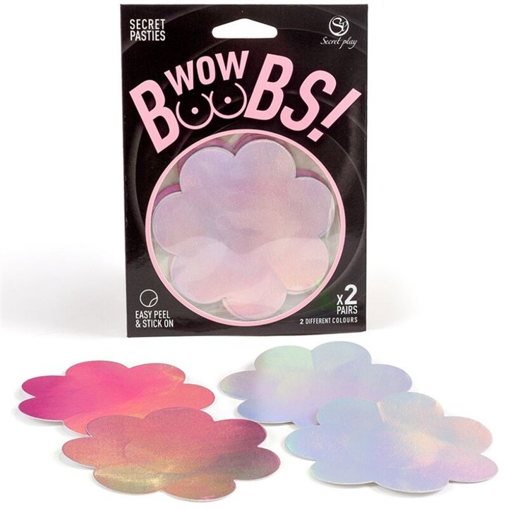 SECRET PLAY - WOW BOOBS! FLOWER NIPPLE COVERS - D-239374 - Teknashop Ltd