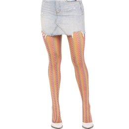 LEG AVENUE - MULTICOLOR CROCHET STOCKINGS - D-240004 - Teknashop Ltd