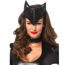 LEG AVENUE - CAT WOMAN MASK BLACK - D-242047 - Teknashop Ltd