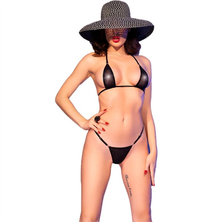 CHILIROSE - CR 4840 MICRO BIKINI BLACK S/M - D-242587 - Teknashop Ltd