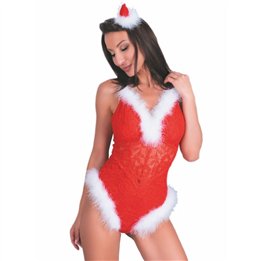 LIVCO CORSETTI FASHION - NAUGHTY SANTA LC 90706 CHRISTMAS BODYSUIT S/M - D-244919 - Teknashop Ltd