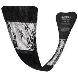 BYE-BRA - ADHESIVE THONG LACE BLACK ONE SIZE - D-245510 - Teknashop Ltd