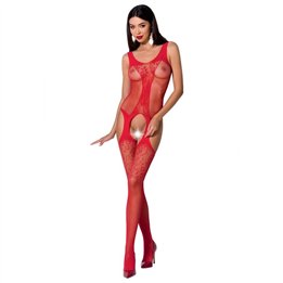 PASSION - WOMAN BS072 BODYSTOCKING ONE SIZE RED - D-225561 - Teknashop Ltd