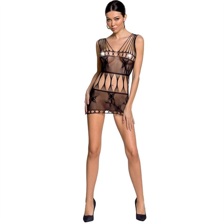 PASSION - WOMAN BS090 BODYSTOCKING BLACK ONE SIZE - D-228676 - Teknashop Ltd