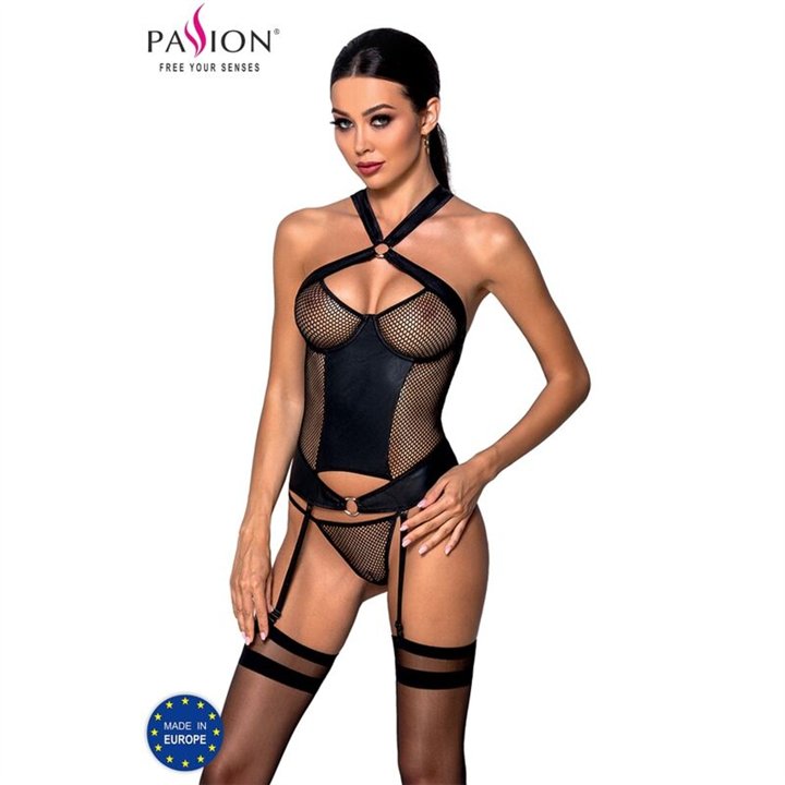 PASSION - AMANDA CORSET ECOLOGICAL LEATHER L/XL - D-229654 - Teknashop Ltd