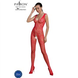 PASSION - ECO COLLECTION BODYSTOCKING ECO BS012 RED - D-236116 - Teknashop Ltd