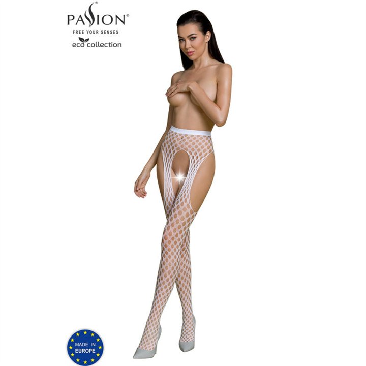 PASSION - ECO COLLECTION BODYSTOCKING ECO S003 WHITE - D-236132 - Teknashop Ltd