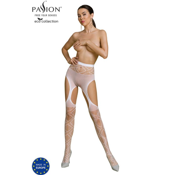 PASSION - ECO COLLECTION BODYSTOCKING ECO S005 WHITE - D-236138 - Teknashop Ltd