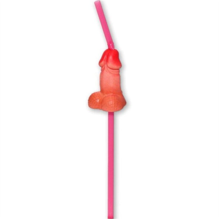 DIABLO PICANTE - BAG OF 5 NATURAL BIG PENIS STRAWS - D-236711 - Teknashop Ltd