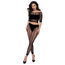 CHILIROSE - CR 4647 TOP & LEGGINS BLACK S/M - D-238981 - Teknashop Ltd