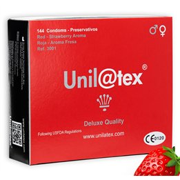 UNILATEX - RED / STRAWBERRY PRESERVATIVES 144 UNITS - D-194227 - Teknashop Ltd