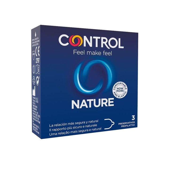 CONTROL - ADAPTA NATURE CONDOMS 3 UNITS - D-194268 - Teknashop Ltd