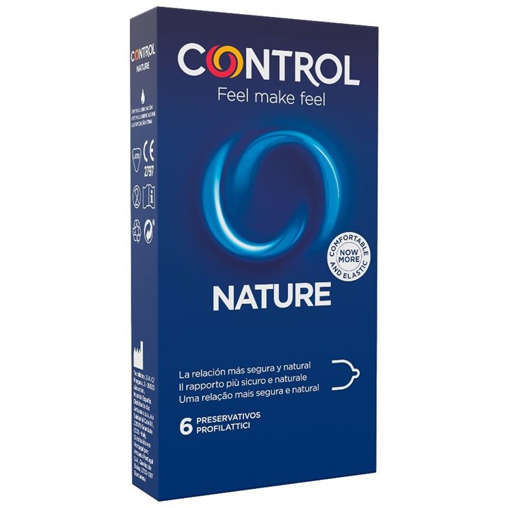 CONTROL - ADAPTA NATURE CONDOMS 6 UNITS - D-194270 - Teknashop Ltd